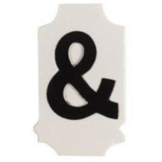 Brady Quick-Align® Individual Gothic Number and Letter Labels, 2, 2" H, Black
