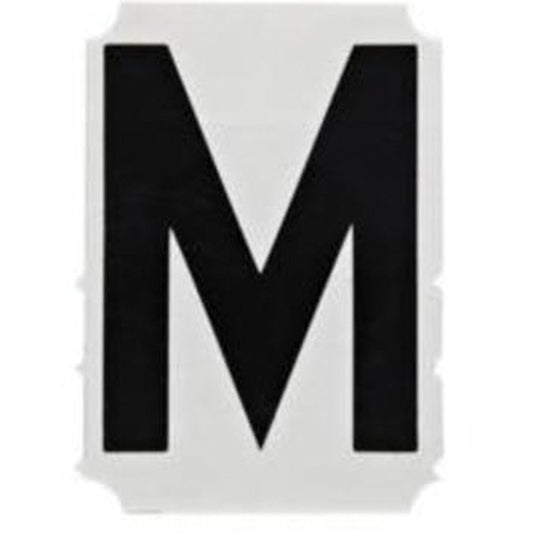 Brady Quick-Align® Individual Gothic Number & Letter Labels, M, 2" H, Black