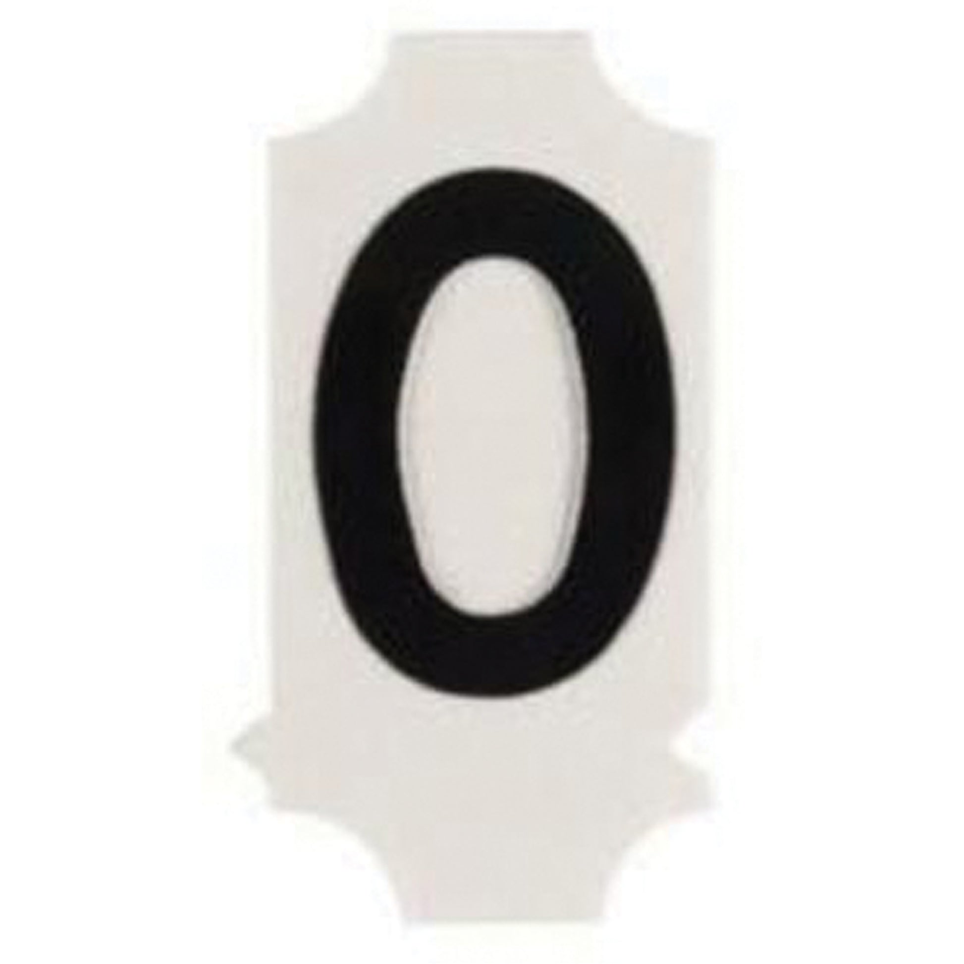 Brady Quick-Align® Individual Gothic Number & Letter Labels, O, 2" H, Black