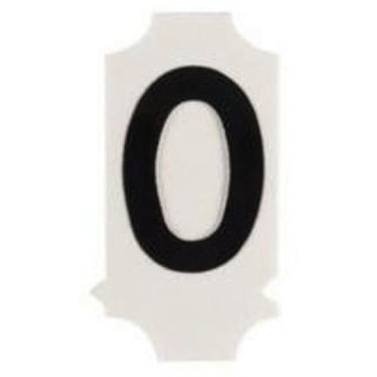 Brady Quick-Align® Individual Gothic Number & Letter Labels, O, 2" H, Black