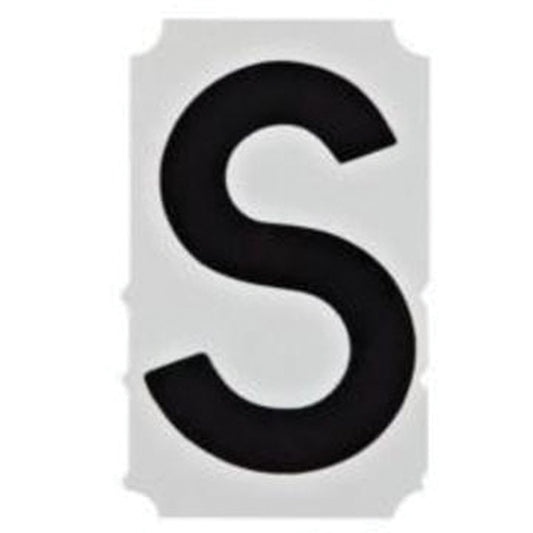 Brady Quick-Align® Individual Gothic Number & Letter Labels, S, 2" H, Black