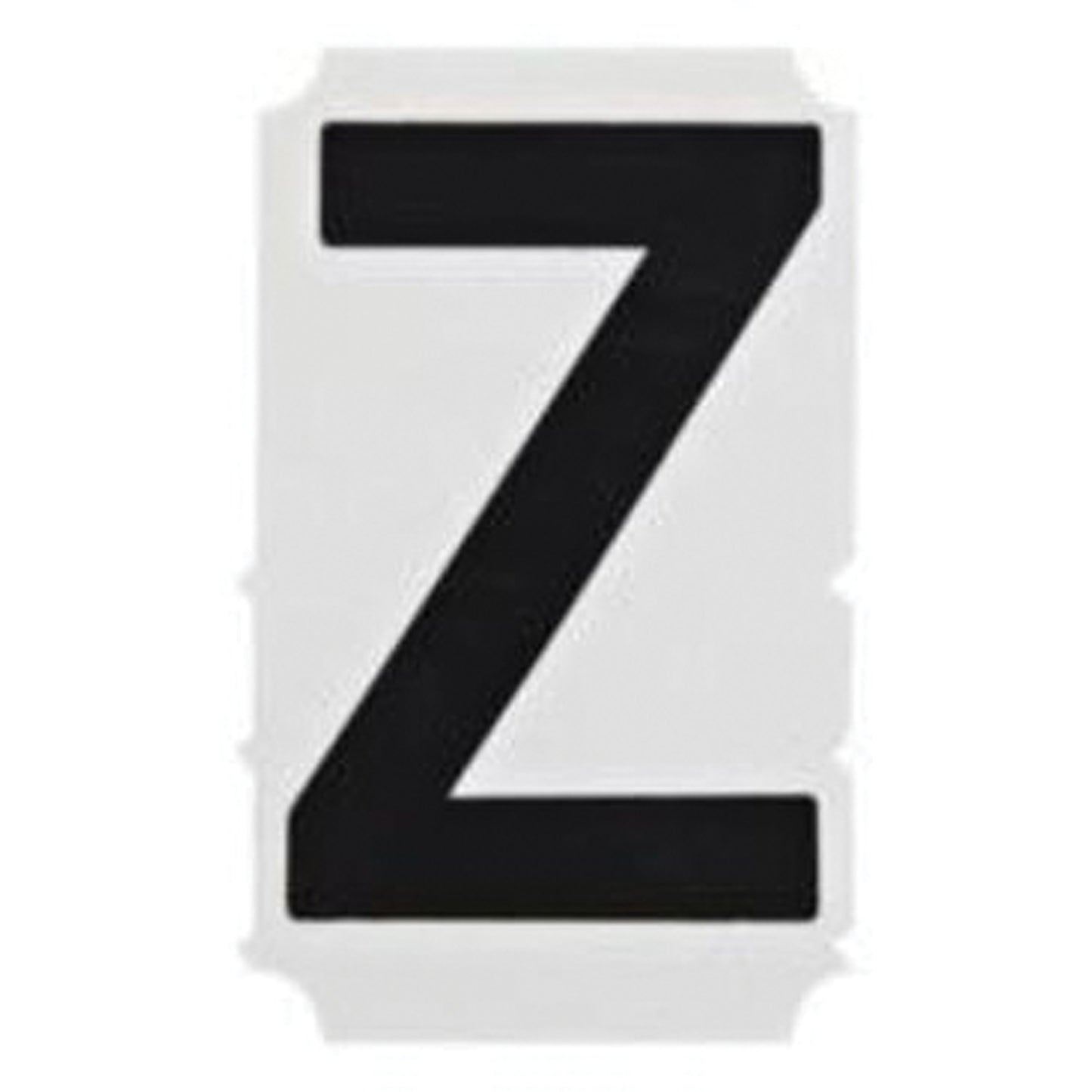 Brady Quick-Align® Individual Gothic Number & Letter Labels, Z, 2" H, Black