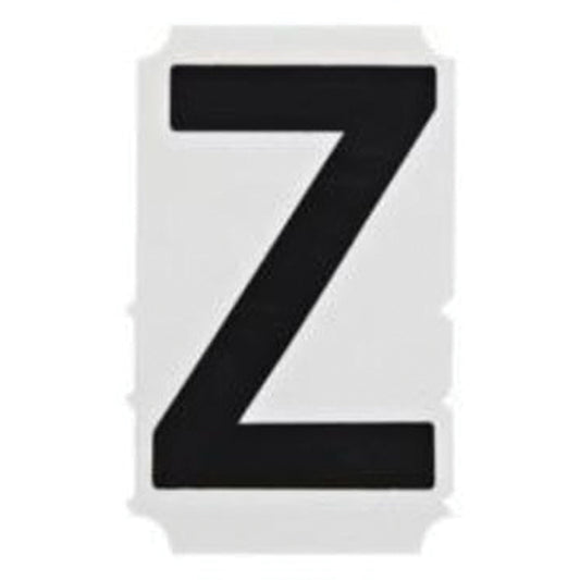 Brady Quick-Align® Individual Gothic Number & Letter Labels, Z, 2" H, Black