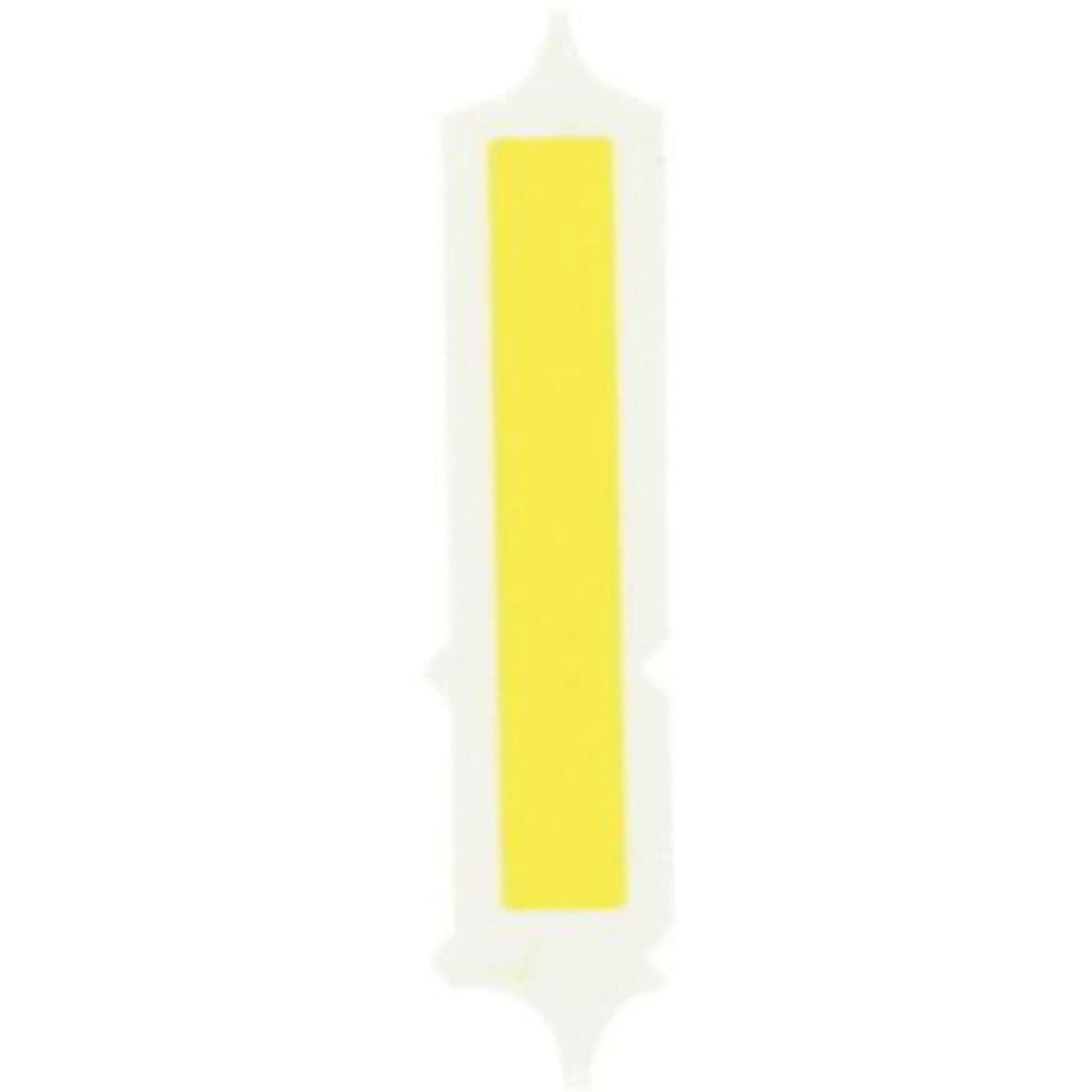 Brady Quick-Align®Individual Gothic Number and Letter Labels, I, 2" H, Yellow