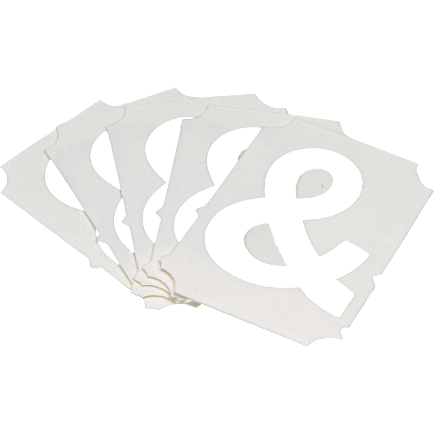 Brady Quick-Align® Individual Gothic Number & Letter Labels, Ampersand (&), 2" H, White