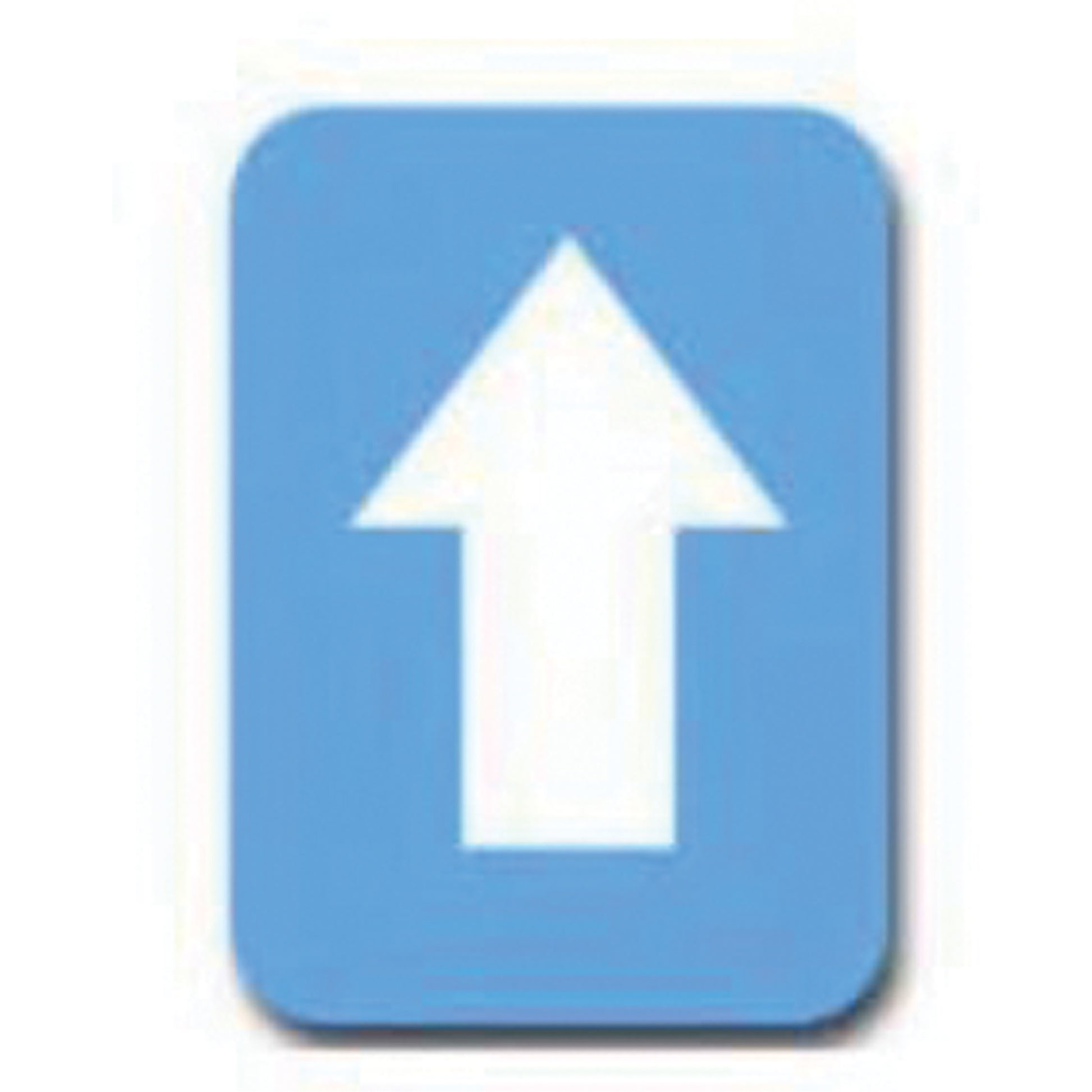 Brady Quick-Align® Individual Gothic Number and Letter Labels, Arrow Symbol, 2" H, White