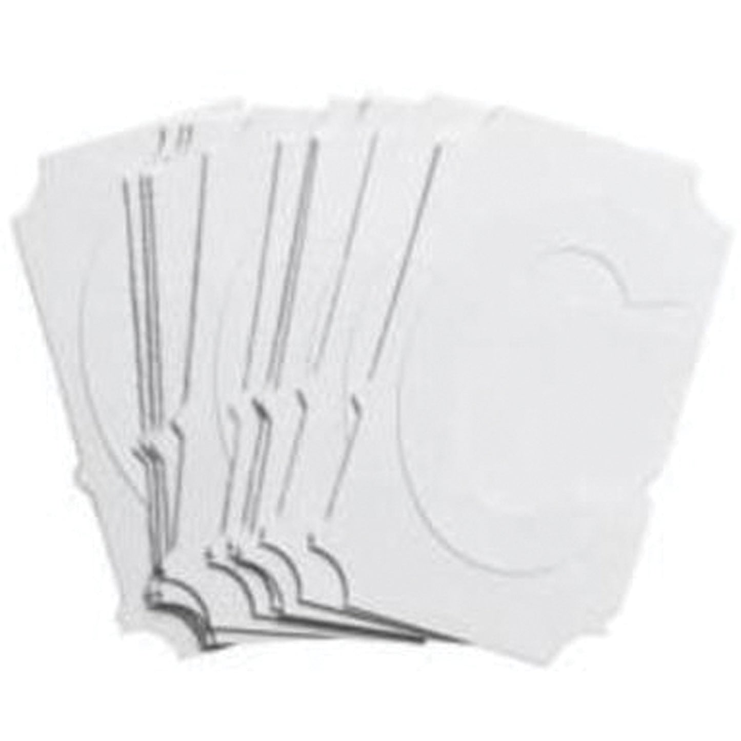 Brady Quick-Align® Individual Gothic Number and Letter Labels, C, 2" H, White