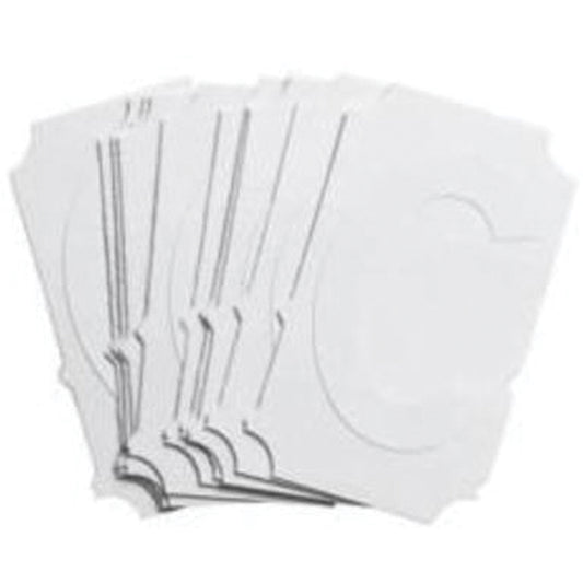 Brady Quick-Align® Individual Gothic Number and Letter Labels, C, 2" H, White