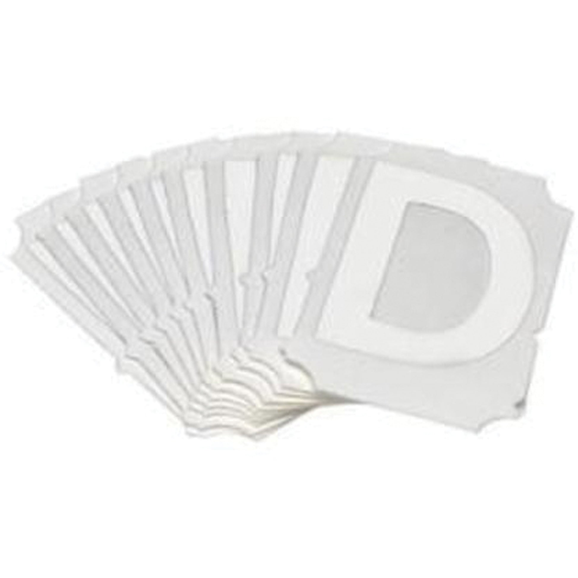 Brady Quick-Align® Individual Gothic Number and Letter Labels, D, 2" H, White