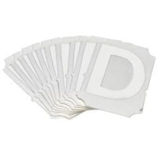 Brady Quick-Align® Individual Gothic Number and Letter Labels, D, 2" H, White