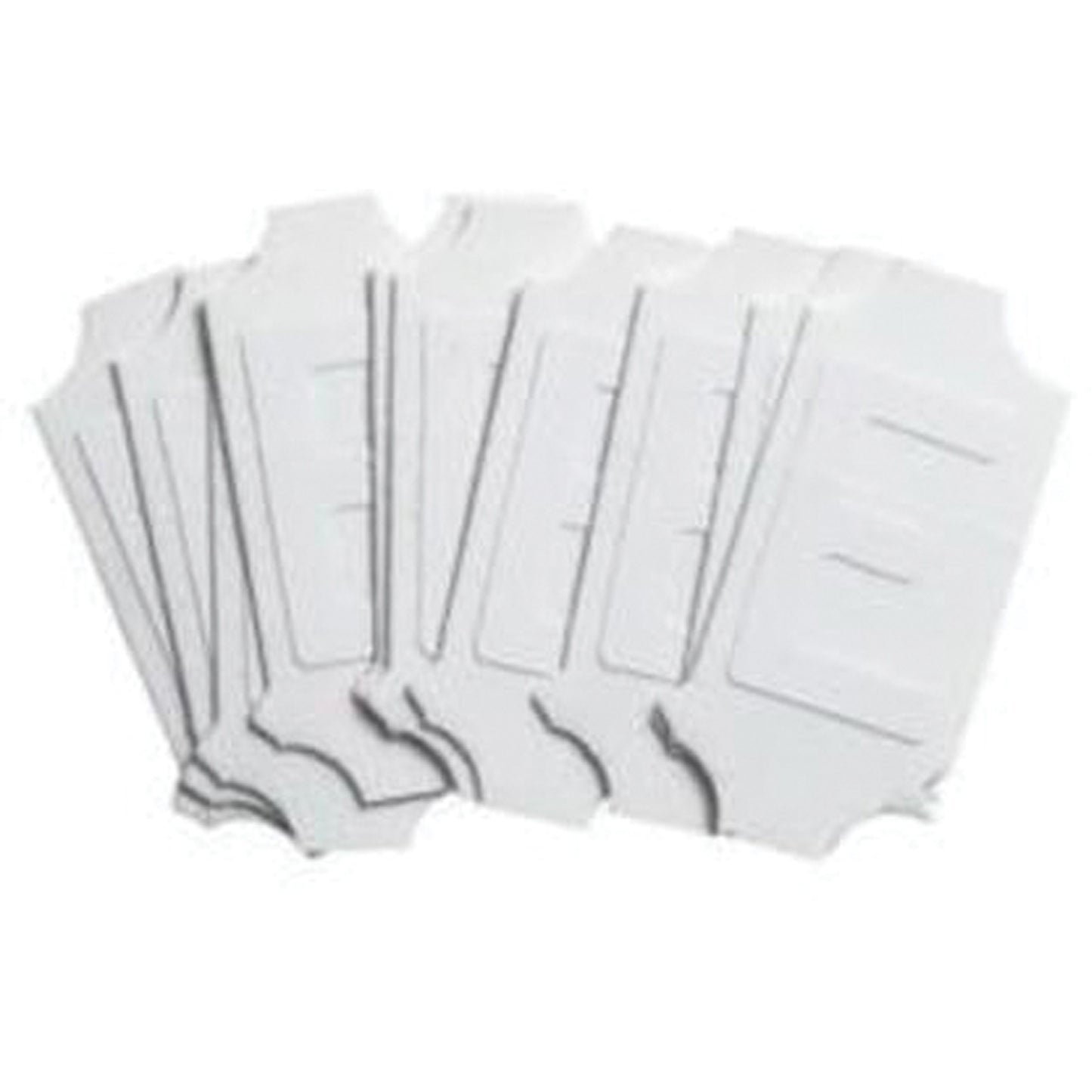 Brady Quick-Align® Individual Gothic Number and Letter Labels, E, 2" H, White