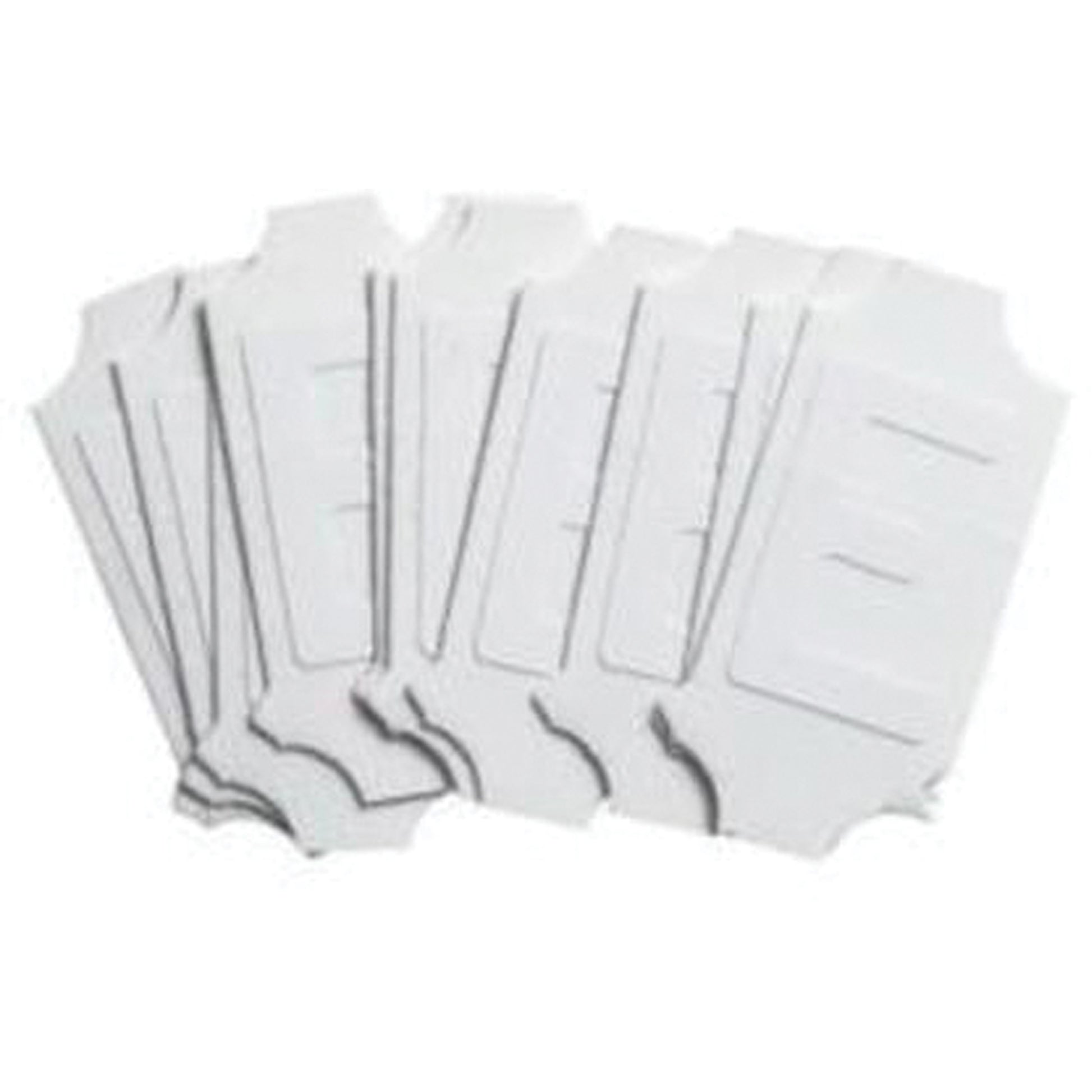 Brady Quick-Align® Individual Gothic Number and Letter Labels, E, 2" H, White