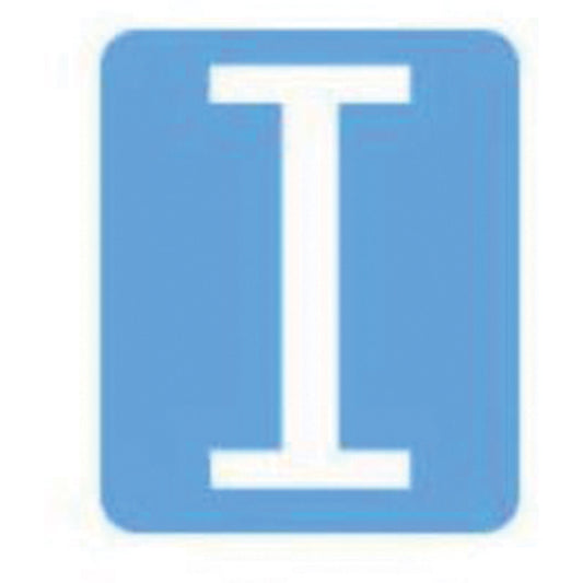 Brady Quick-Align®Individual Gothic Number and Letter Labels, I, 2" H, White