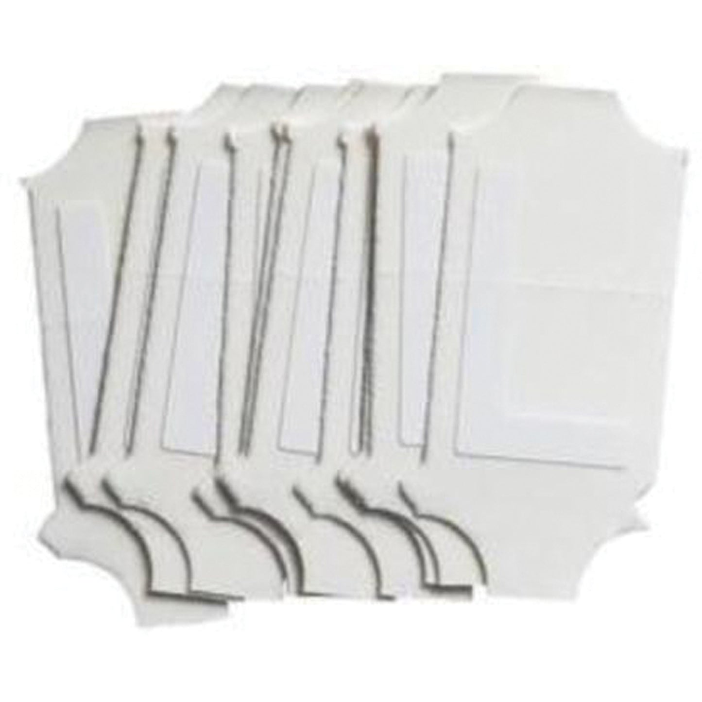 Brady Quick-Align®Individual Gothic Number and Letter Labels, L, 2" H, White