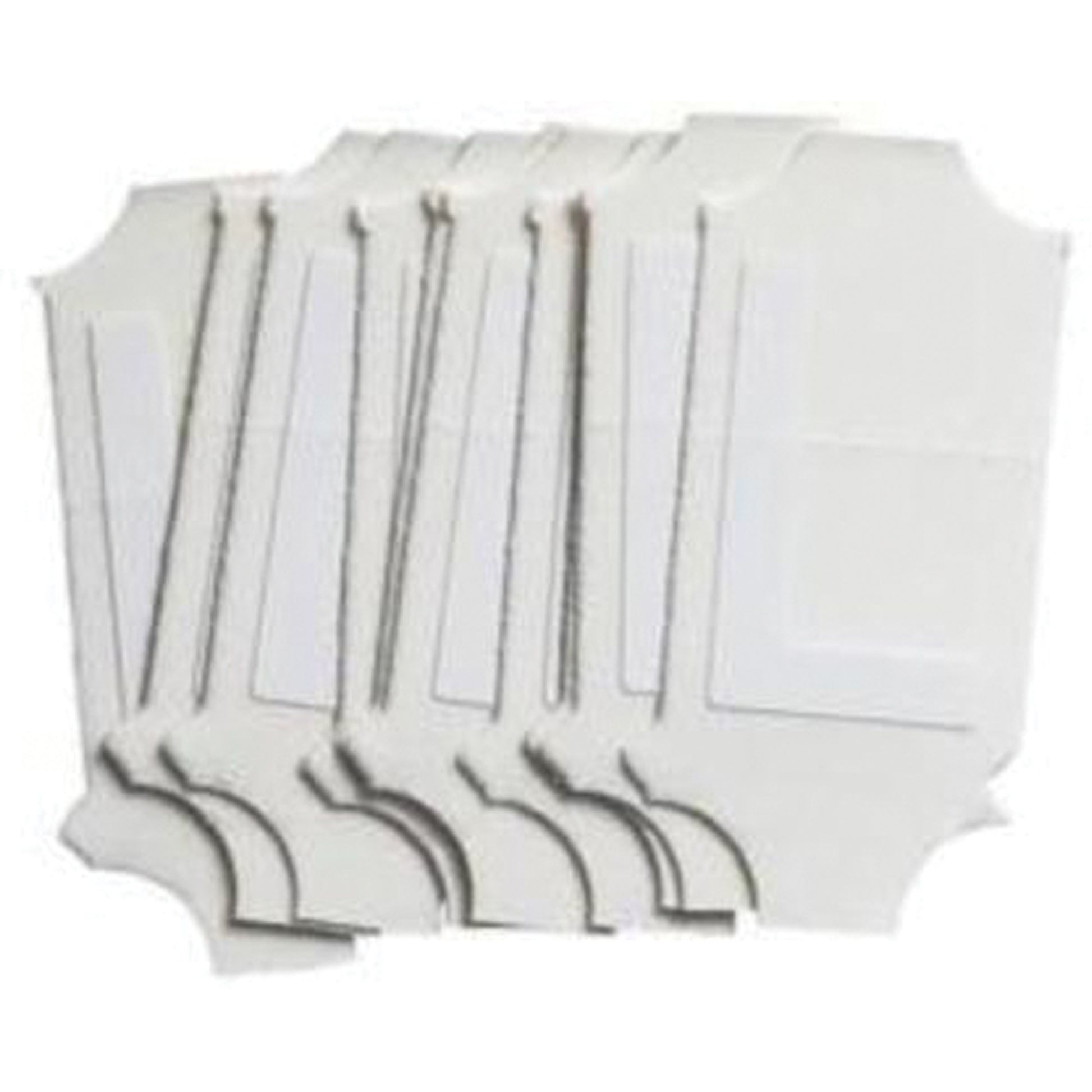 Brady Quick-Align®Individual Gothic Number and Letter Labels, L, 2" H, White