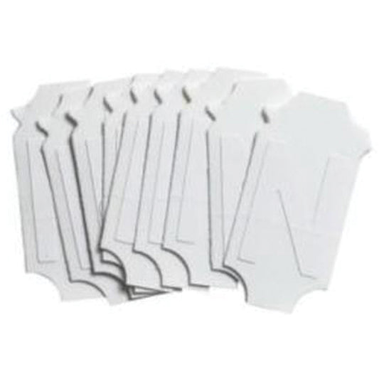 Brady Quick-Align® Individual Gothic Number & Letter Labels, N, 2" H, White
