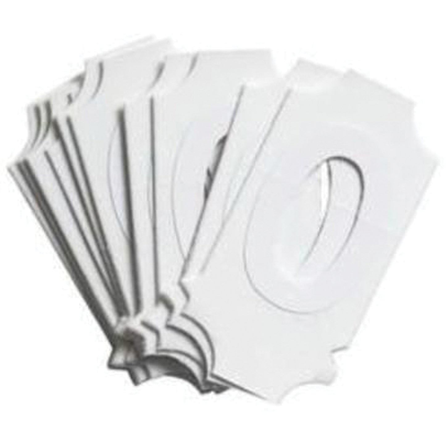 Brady Quick-Align® Individual Gothic Number & Letter Labels, O, 2" H, White