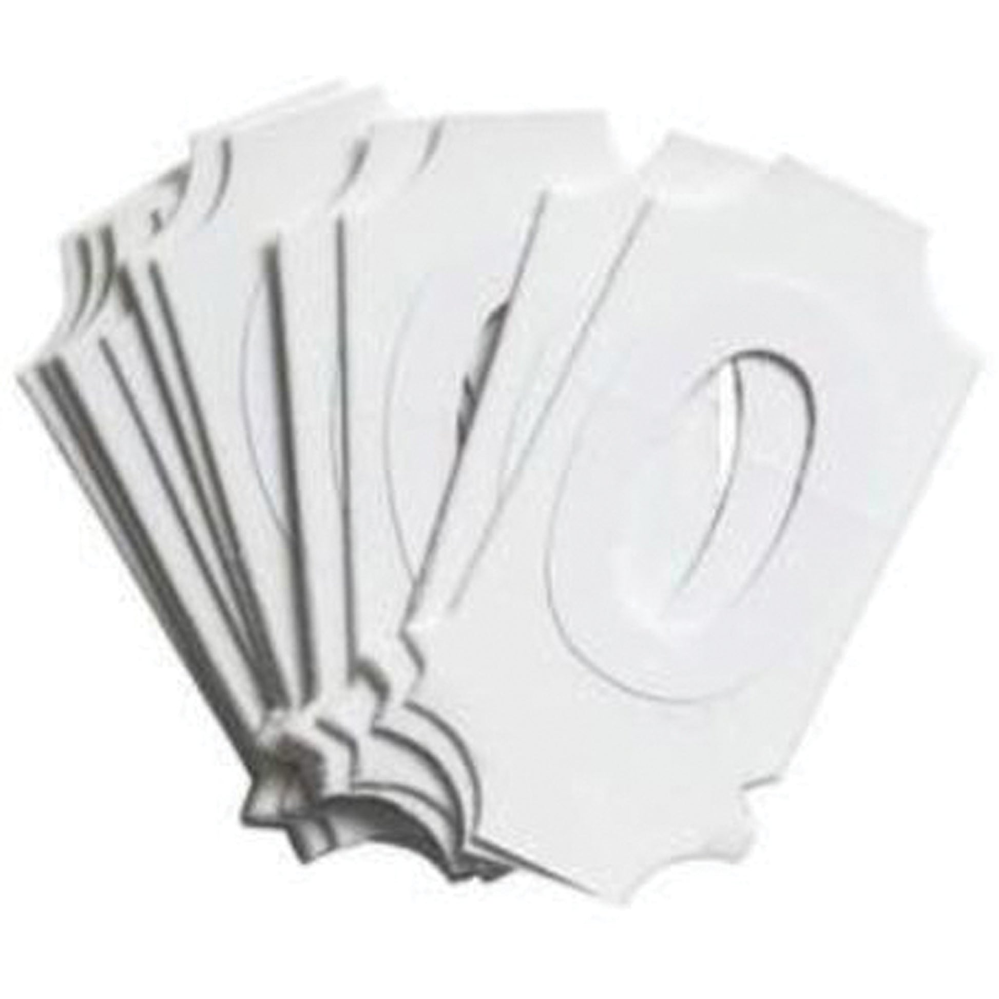 Brady Quick-Align® Individual Gothic Number & Letter Labels, O, 2" H, White