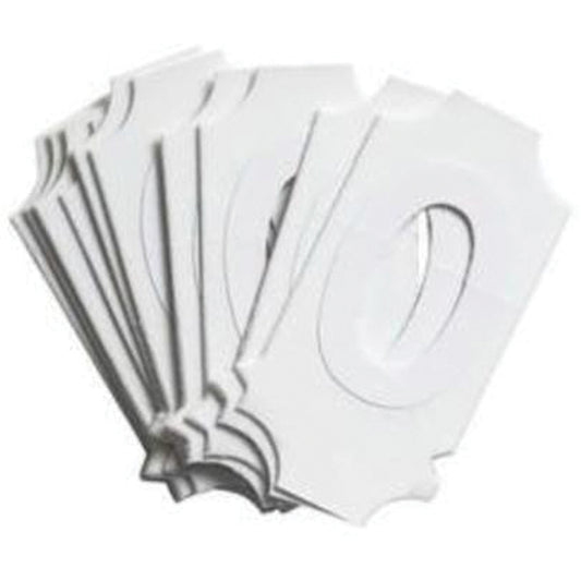 Brady Quick-Align® Individual Gothic Number & Letter Labels, O, 2" H, White