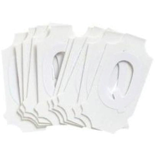 Brady Quick-Align® Individual Gothic Number & Letter Labels, Q, 2" H, White