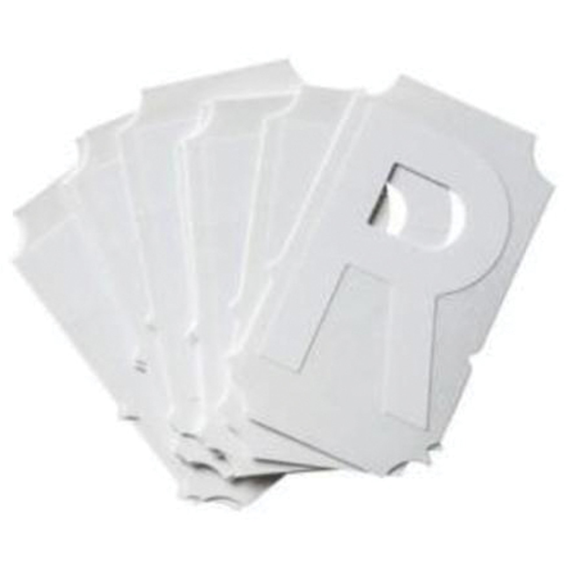 Brady Quick-Align® Individual Gothic Number & Letter Labels, R, 2" H, White