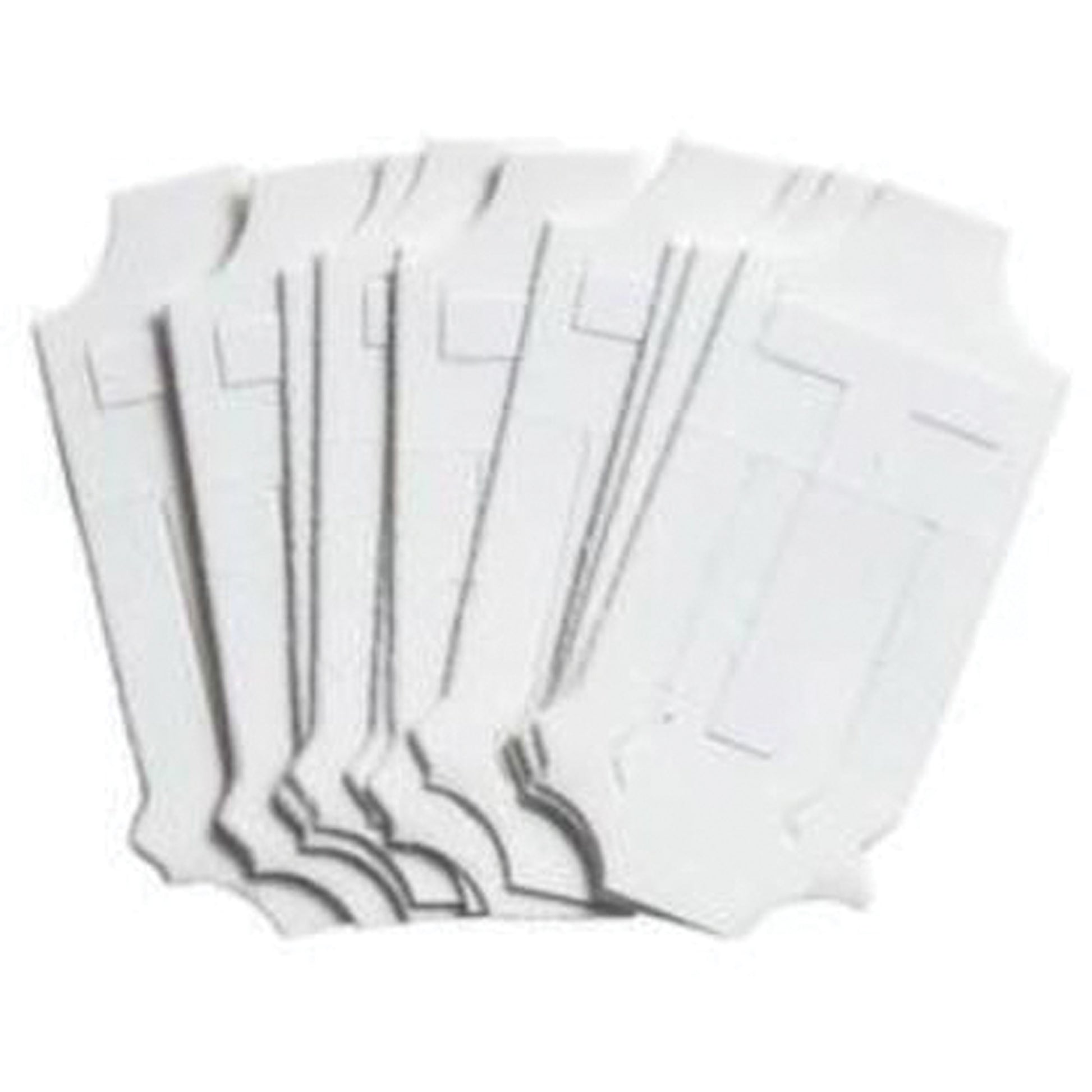 Brady Quick-Align® Individual Gothic Number & Letter Labels, T, 2" H, White