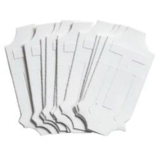 Brady Quick-Align® Individual Gothic Number & Letter Labels, T, 2" H, White