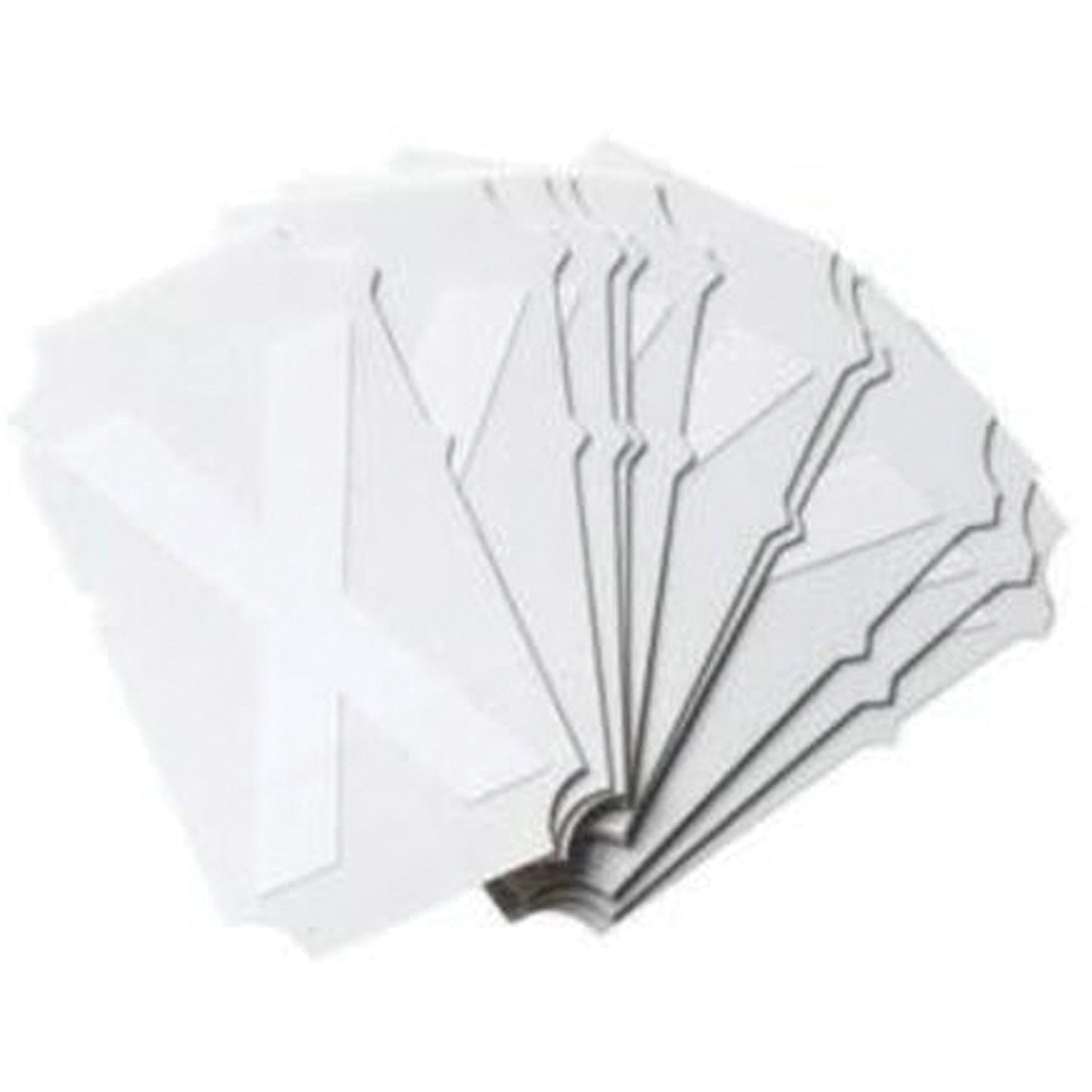 Brady Quick-Align® Individual Gothic Number & Letter Labels, X, 2" H, White