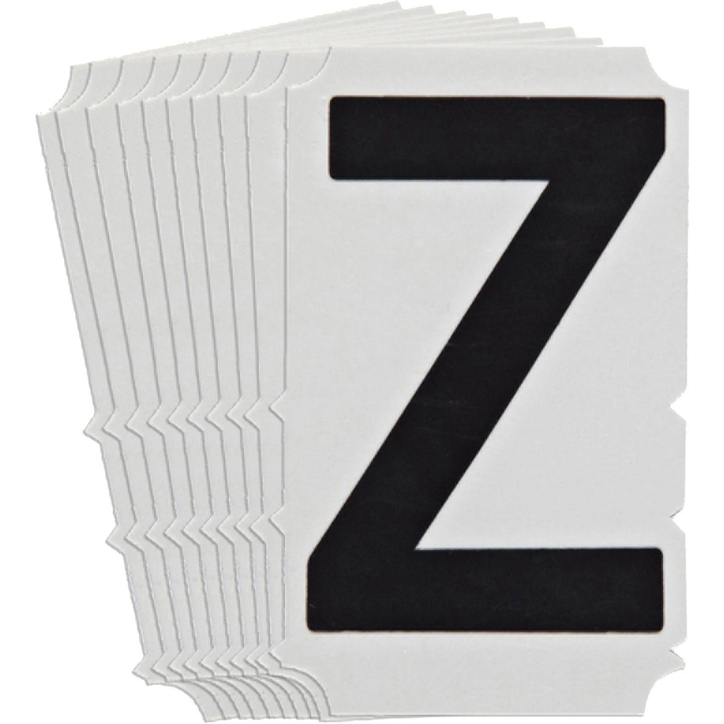 Brady Quick-Align® Individual Gothic Number & Letter Labels, Z, 3" H, Black