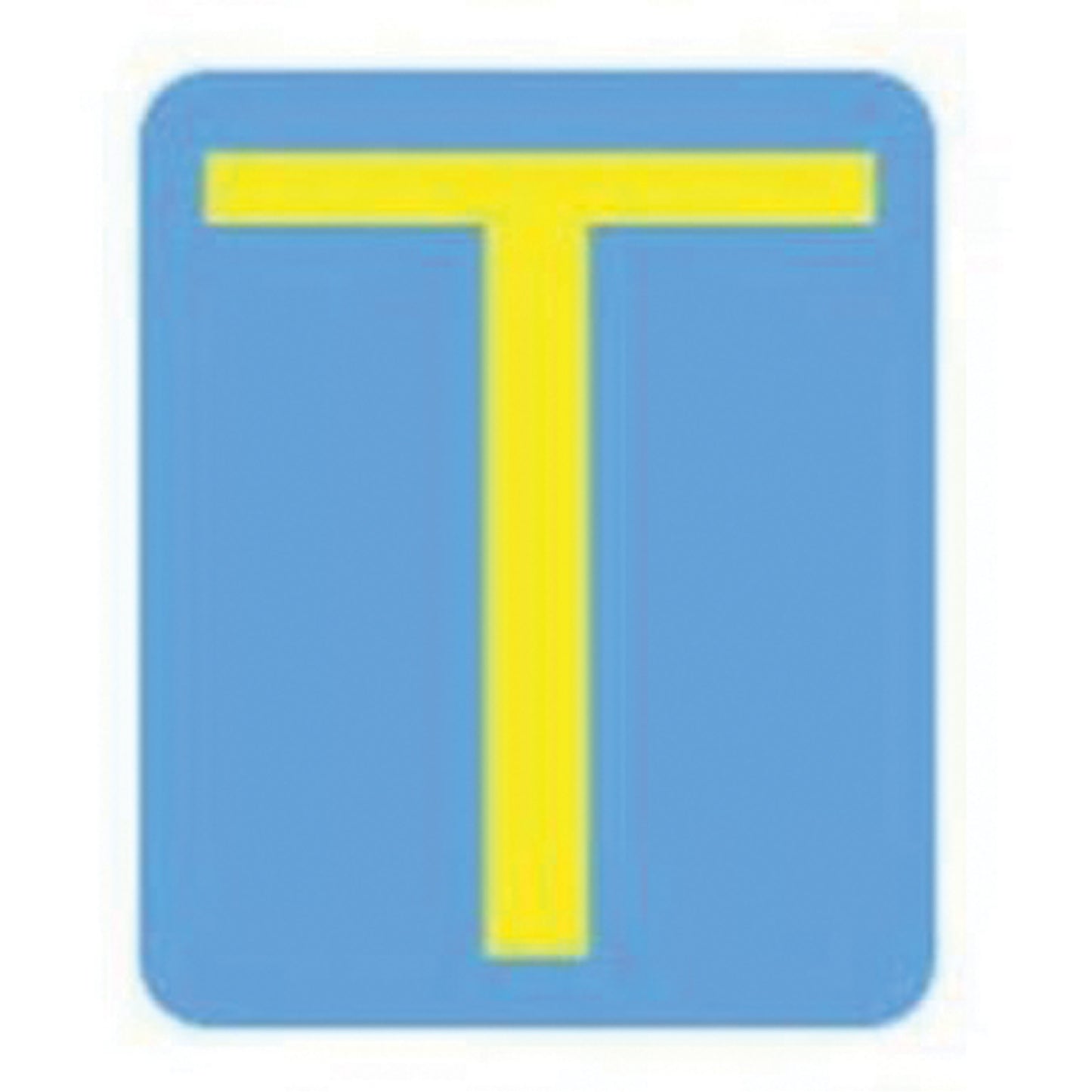 Brady Quick-Align® Individual Gothic Number & Letter Labels, T, 3" H, Yellow