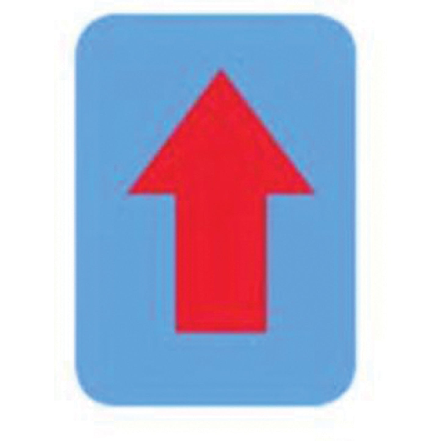 Brady Quick-Align® Individual Gothic Number and Letter Labels, Arrow Symbol, 3" H, Red