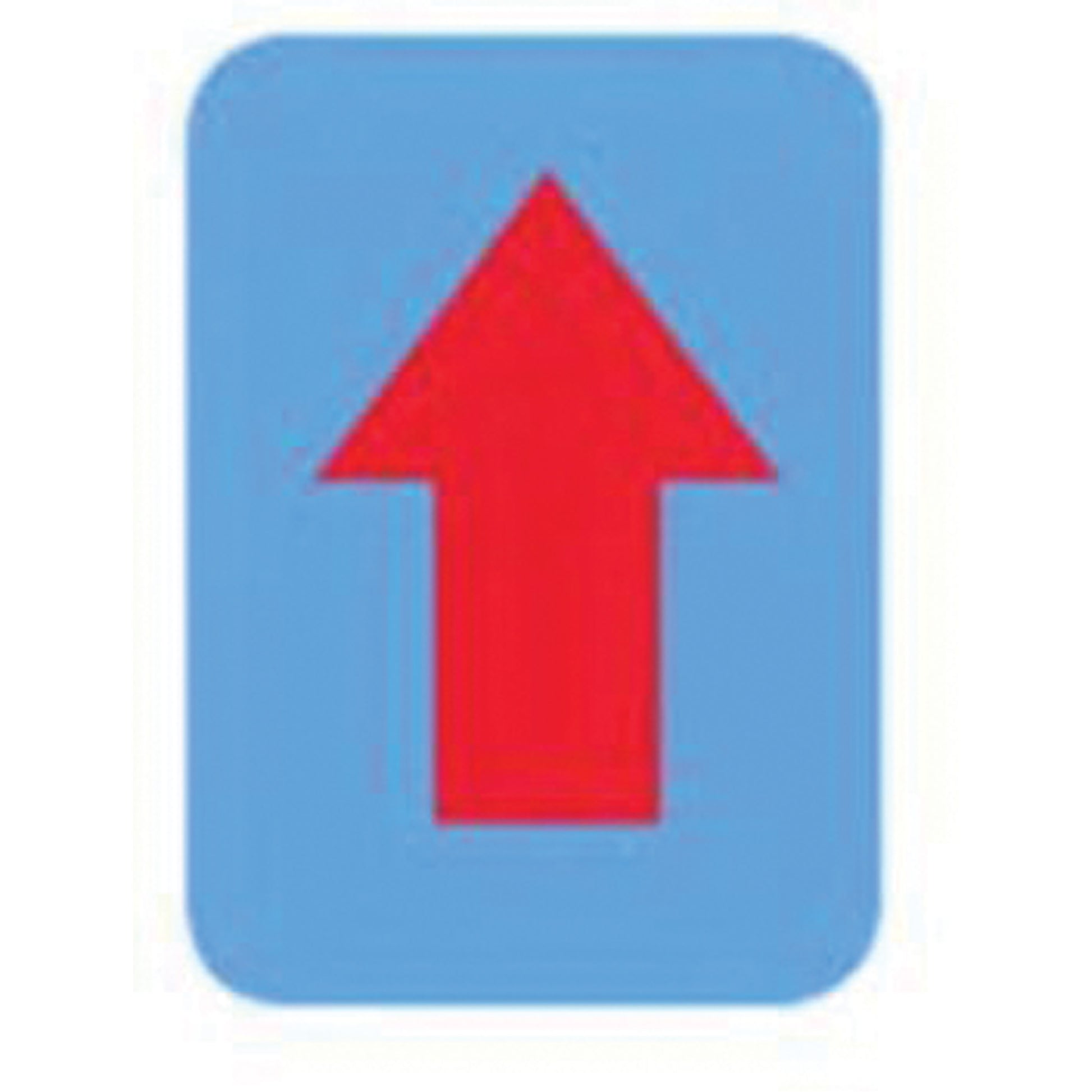 Brady Quick-Align® Individual Gothic Number and Letter Labels, Arrow Symbol, 3" H, Red