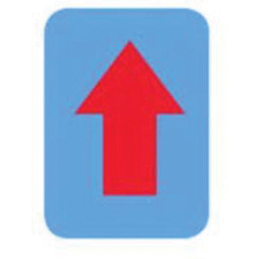 Brady Quick-Align® Individual Gothic Number and Letter Labels, Arrow Symbol, 3" H, Red