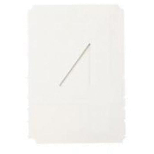 Brady Quick-Align® Individual Gothic Number and Letter Labels, 4, 3" H, White