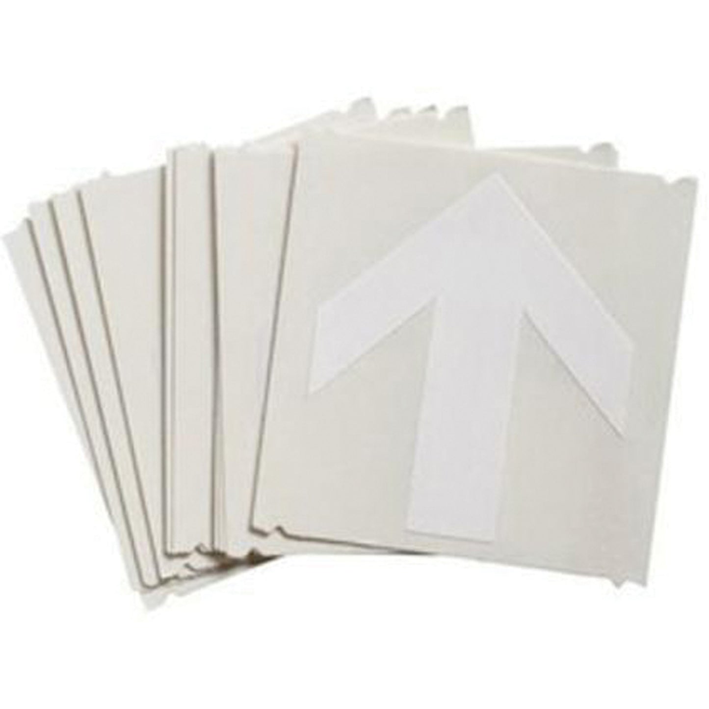 Brady Quick-Align® Individual Gothic Number and Letter Labels, Arrow Symbol, 3" H, White