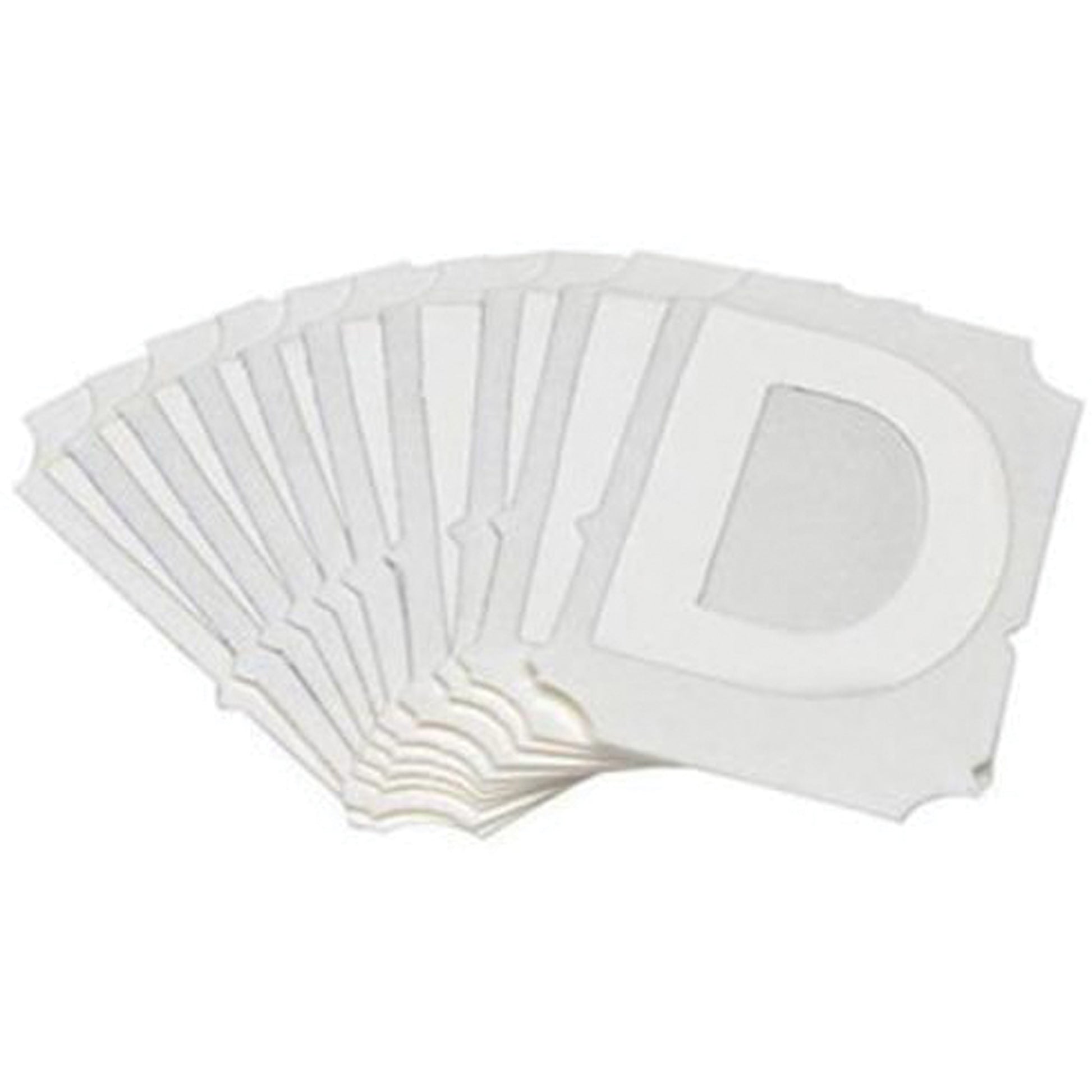 Brady Quick-Align® Individual Gothic Number and Letter Labels, D, 3" H, White