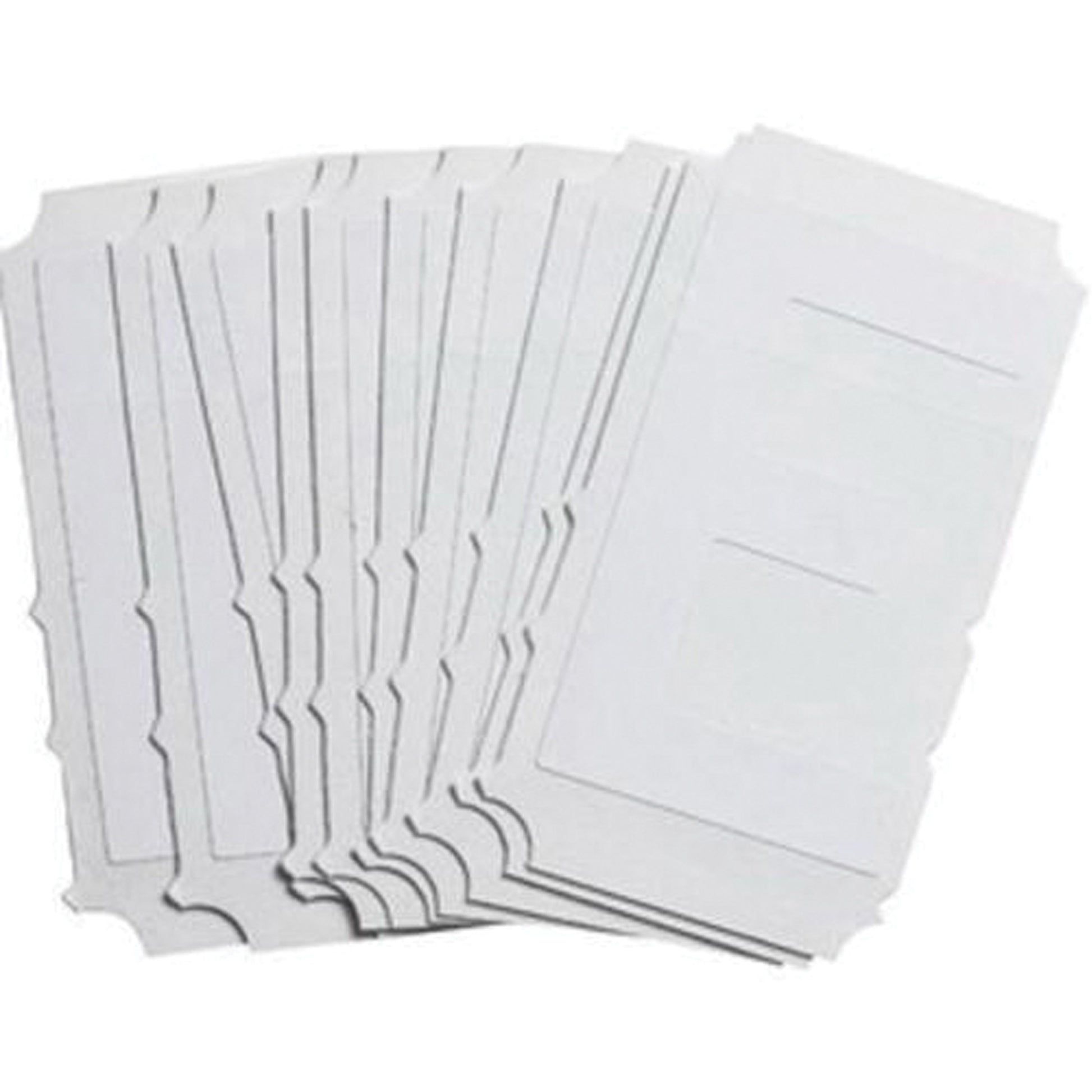 Brady Quick-Align® Individual Gothic Number and Letter Labels, E, 3" H, White
