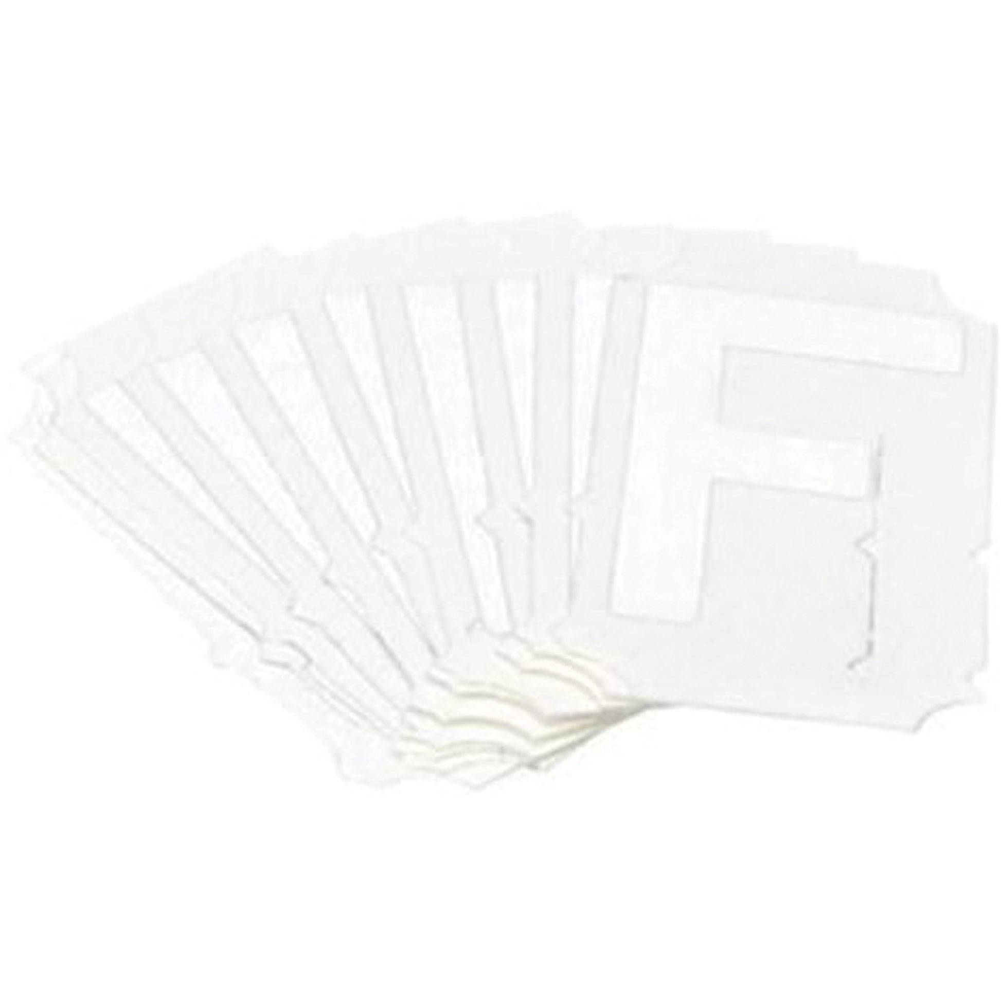 Brady Quick-Align® Individual Gothic Number and Letter Labels, F, 3" H, White