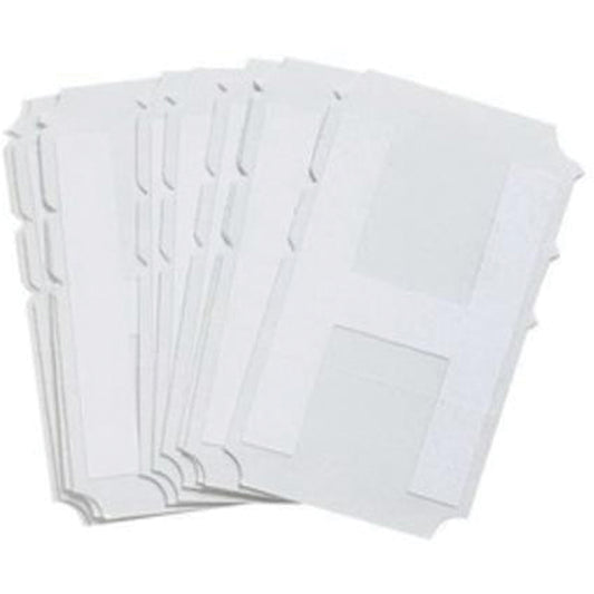 Brady Quick-Align®Individual Gothic Number and Letter Labels, H, 3" H, White