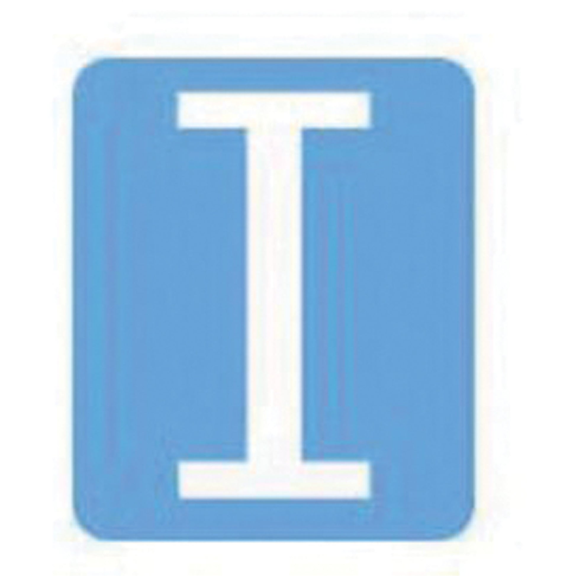 Brady Quick-Align®Individual Gothic Number and Letter Labels, I, 3" H, White