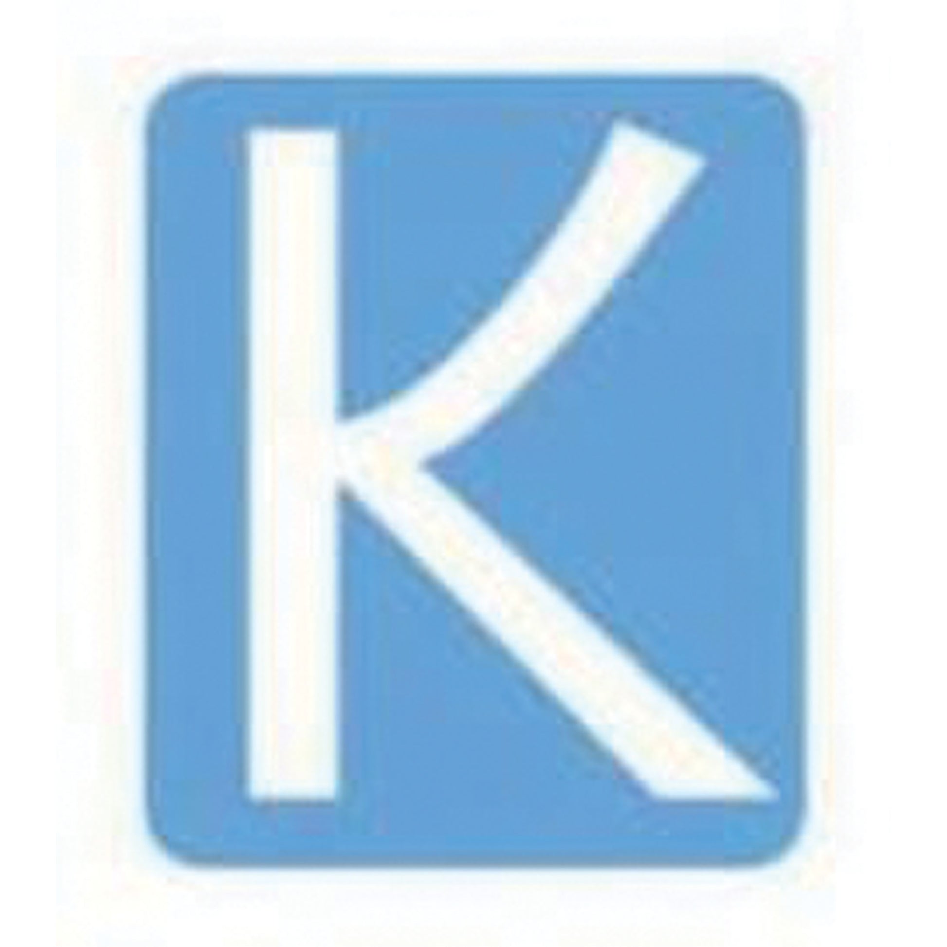 Brady Quick-Align®Individual Gothic Number and Letter Labels, K, 3" H, White
