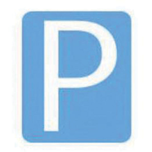 Brady Quick-Align® Individual Gothic Number & Letter Labels, P, 3" H, White