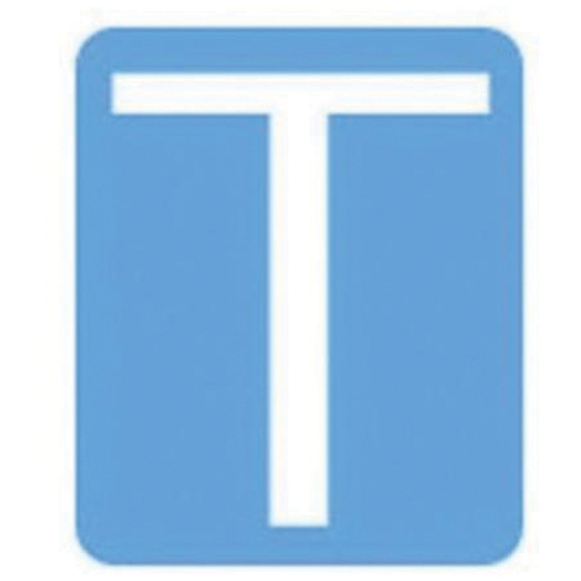 Brady Quick-Align® Individual Gothic Number & Letter Labels, T, 3" H, White