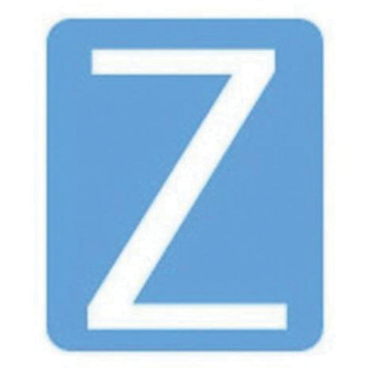 Brady Quick-Align® Individual Gothic Number & Letter Labels, Z, 3" H, White