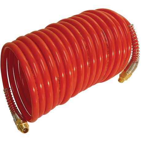 Series 11 Self Storing Nylon Air Hoses, Air, 3/8" ID x 12.5' L, Nylon, 200 PSI at 23 °C