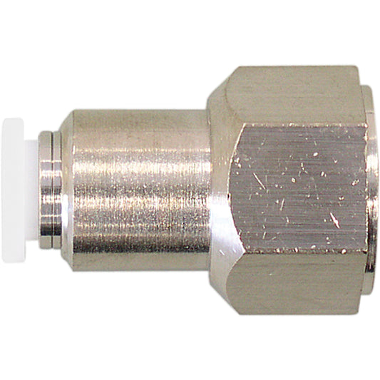 Topfit Female Threaded Straight Connector Fitting, 1/2" Dia, Polymer