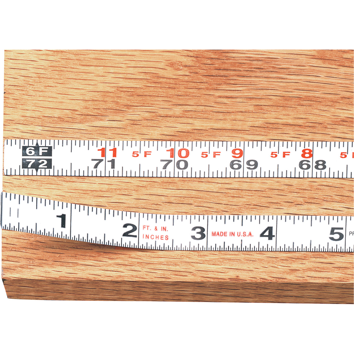 Measure Stix™ Steel Measuring Tape with Adhesive Backing, 1/2" x 4' - 1.2 m, ft./in-mm Graduations