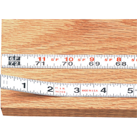 Measure Stix™ Steel Measuring Tape with Adhesive Backing, 1/2" x 4' - 1.2 m, ft./in-mm Graduations