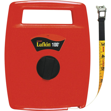 Linear Fiberglass Tape Measure, 1/2" x 100'