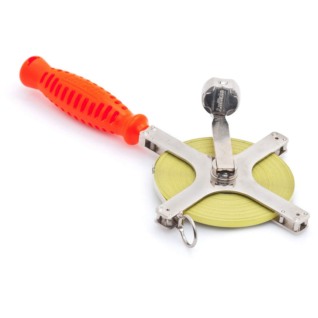 Derrick SAE/Metric Dual Sided Chrome Clad® Tape Measure, 1/4" x 164'